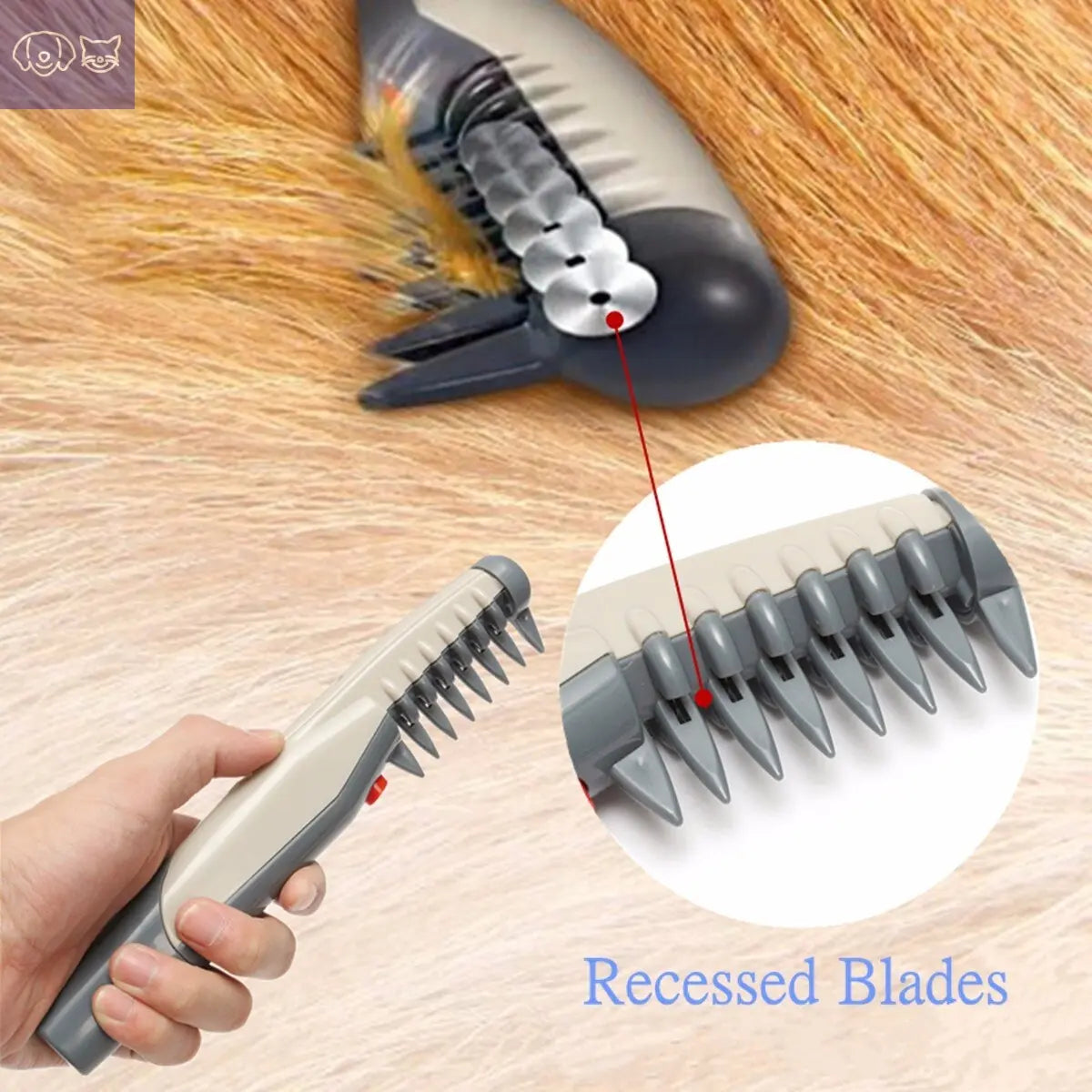 ELECTRIC DOG CAT COMB HAIR TRIMMING GROOMING PawsMagics