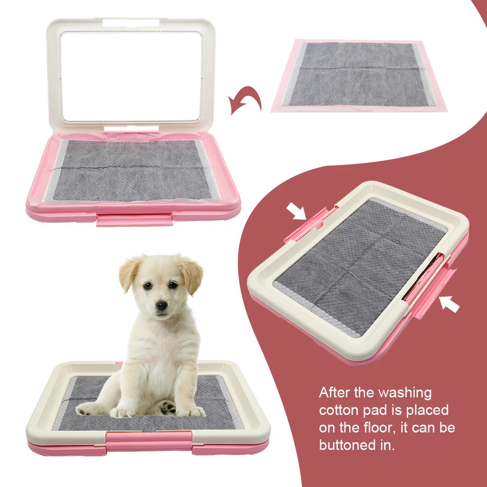 Portable Dog Training Toilet Indoor Dogs Potty Pet Toilet for Small Dogs Cats Cat Litter Box Puppy Pad Holder Tray Pet Supplies Pawsn