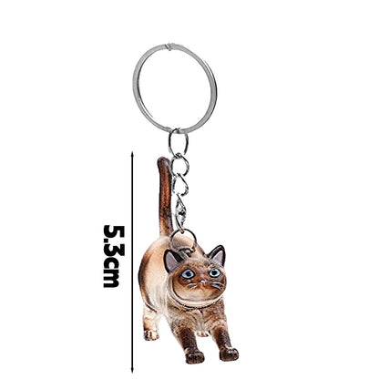 New Cute Cat Hair Storage Box Keychains Bag Hanging Pendant Pet Hair Fur Transparent Creative Souvenir Pet Memorial Ideal Gifts PawsnHeart