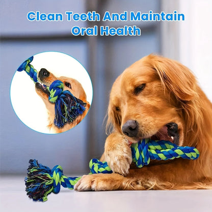 Knot Dog Toys Indestructible Durable Dog Chew Toys Tug Of War Interactive Toys Suitable For Medium And Large Dogs Pet Supplies PawsMagics
