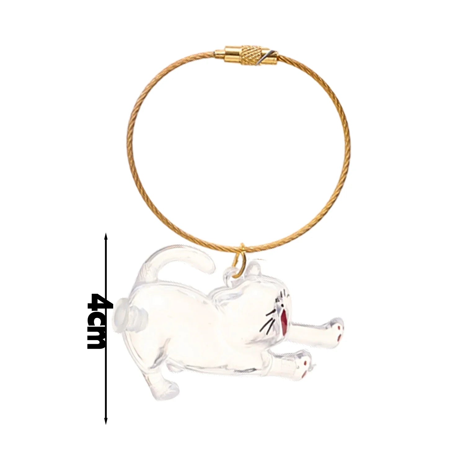 New Cute Cat Hair Storage Box Keychains Bag Hanging Pendant Pet Hair Fur Transparent Creative Souvenir Pet Memorial Ideal Gifts PawsnHeart