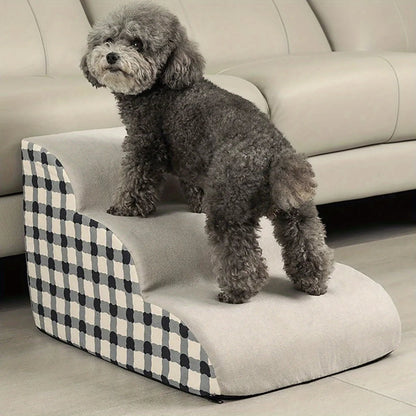 Pet 2/3 Steps High Density Foam Dog Secure Stairs Ramps Non-Slip Pet Steps for Older Dogs Pet with Joint Pain Sofa Bed Ladder PawsnHeart