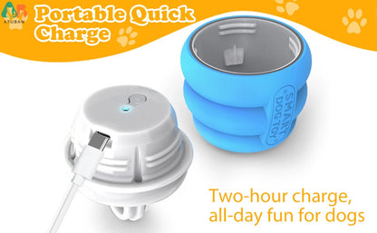 ATUBAN Interactive Dog Toys Ball - Fun Moving Dog Toys to Keep Them Busy , Rechargeable Smart Automatic Dog Ball for Boredom PawsMagics