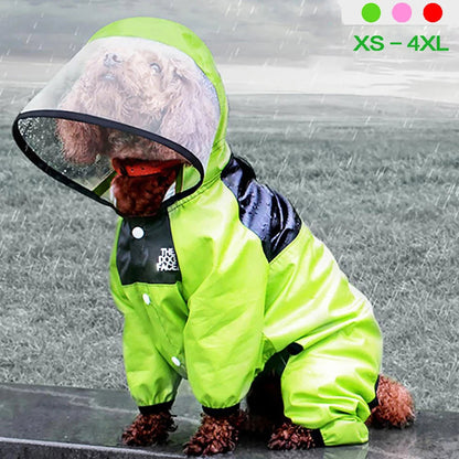 Pet Dog Raincoat The Dog Face Pet Clothes Jumpsuit Waterproof Dog Jacket Dogs Water Resistant Clothes for Dogs Pet Coat PawsnHeart
