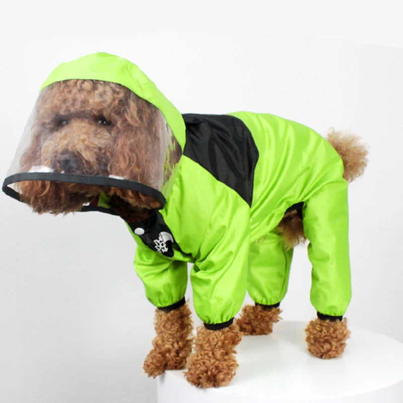 Pet Dog Raincoat The Dog Face Pet Clothes Jumpsuit Waterproof Dog Jacket Dogs Water Resistant Clothes for Dogs Pet Coat PawsnHeart