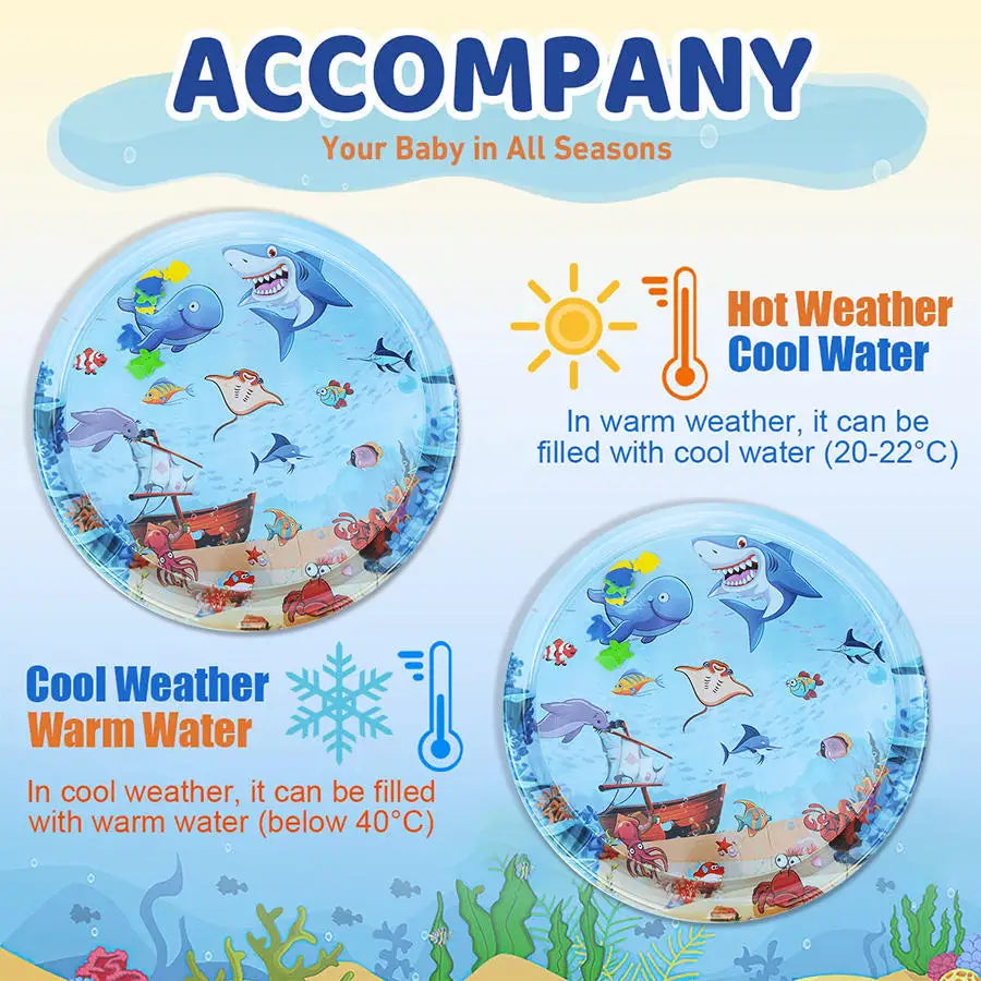 Summer Cooling Pet Water Bed Cushion Water Sensory Inflatable Play Mat Pet Cleaning Cooling Mat Pet Supplies Top Quality Cool PawsnHeart