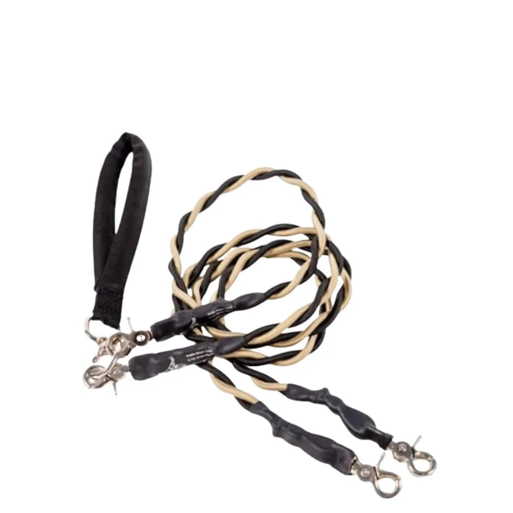 New Tangle-Free Swivel Double Bungee Leash Shock Absorbing Comfortable Dog Leashes Retractable Dog Rope Pet Accessories PawsnHeart