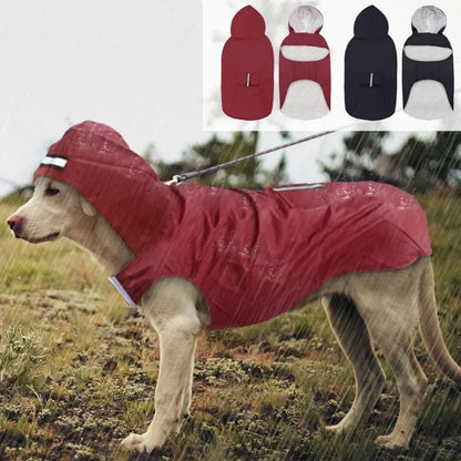 9 Sizes Dog Raincoat Small Medium Large Dogs Waterproof Hooded Jacket Rain Clothes with Reflective Stripe Outdoor Accessories PawsnHeart