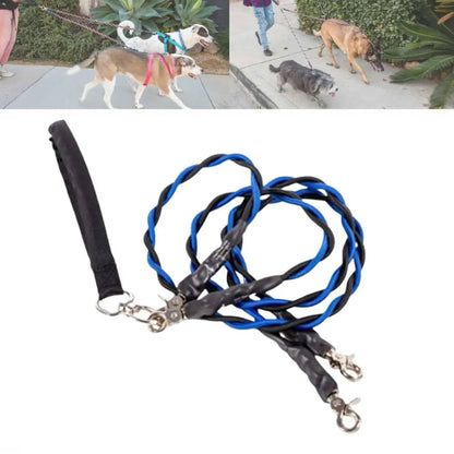 New Tangle-Free Swivel Double Bungee Leash Shock Absorbing Comfortable Dog Leashes Retractable Dog Rope Pet Accessories PawsnHeart