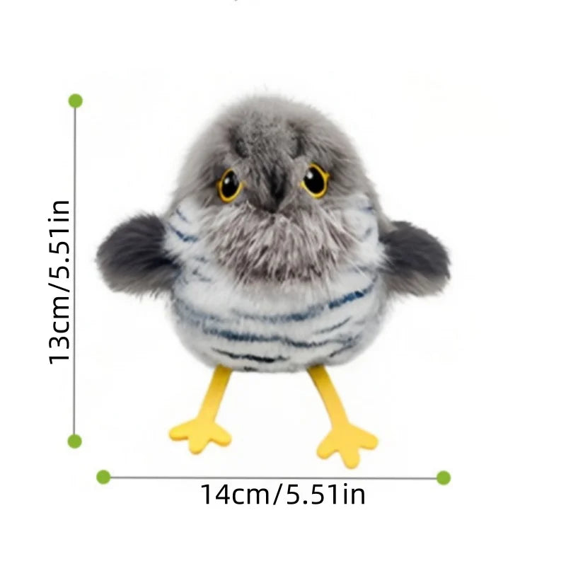 Fluttering and chirping bird cat toy