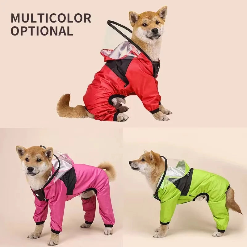 Pet Dog Raincoat The Dog Face Pet Clothes Jumpsuit Waterproof Dog Jacket Dogs Water Resistant Clothes for Dogs Pet Coat PawsnHeart