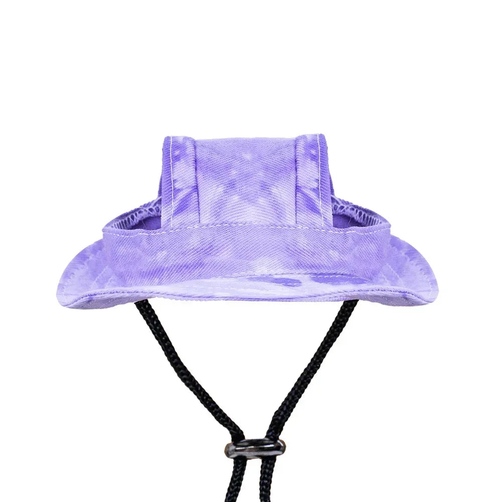 Small Dog Cat Hats Cat Cowboy Hat with Ear Holes Tiny Pet Birthday Party Costume Cat Headwear Puppy Dog Kitten Hat Chihuahua Cap PawsnHeart