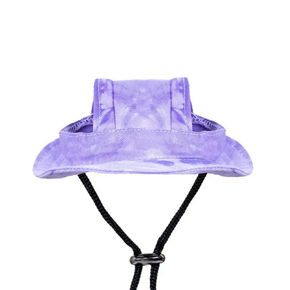 Small Dog Cat Hats Cat Cowboy Hat with Ear Holes Tiny Pet Birthday Party Costume Cat Headwear Puppy Dog Kitten Hat Chihuahua Cap PawsnHeart